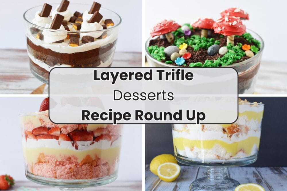 4 trifles in a collage