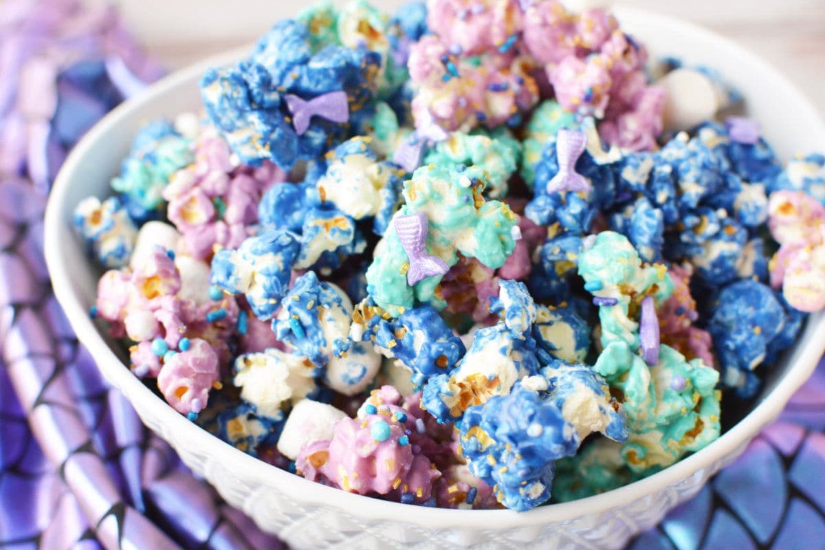 popcorn covered in candy melts