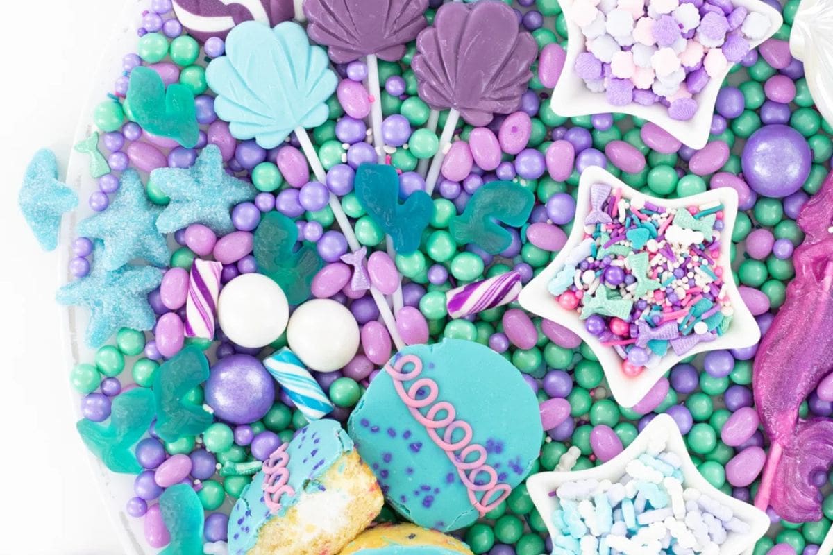 ocean inspired candy board