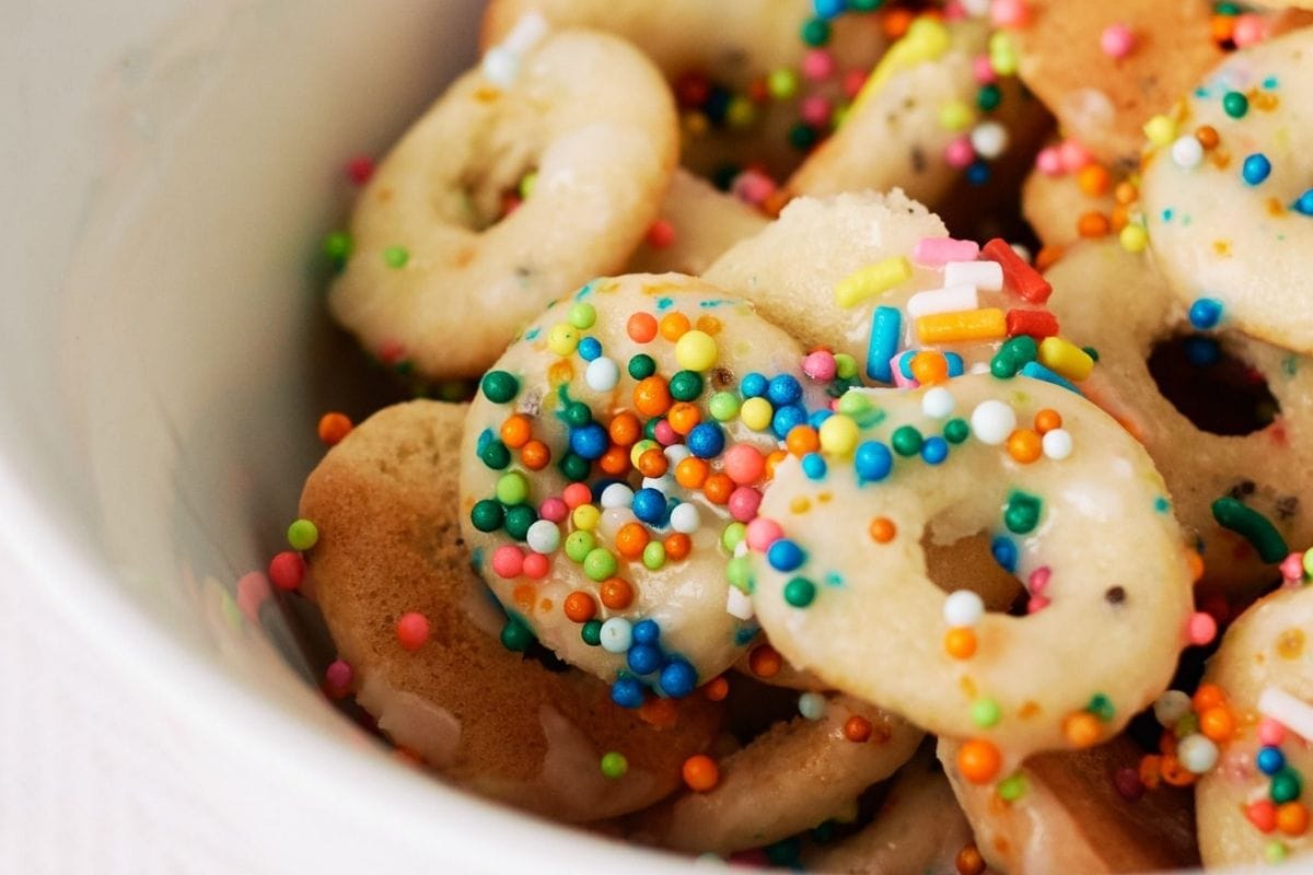 donut cereal with sprinkles