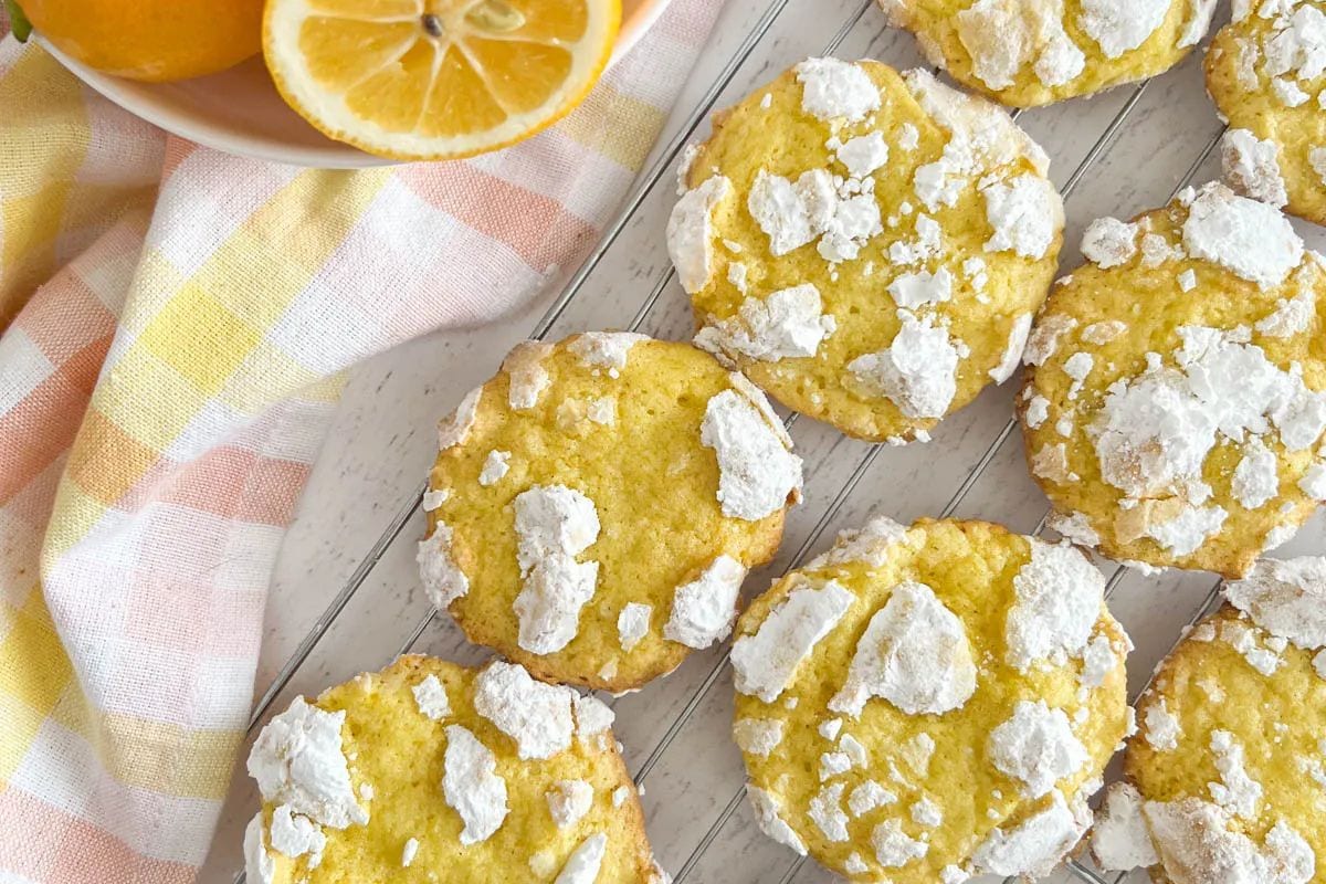 lemon crinkle cookies