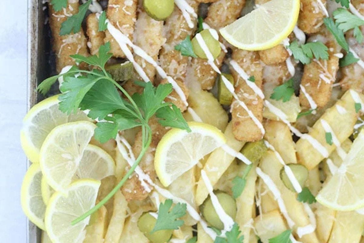 fish and chips nachos