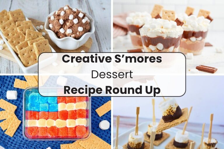 4 s'mores recipes in a collage