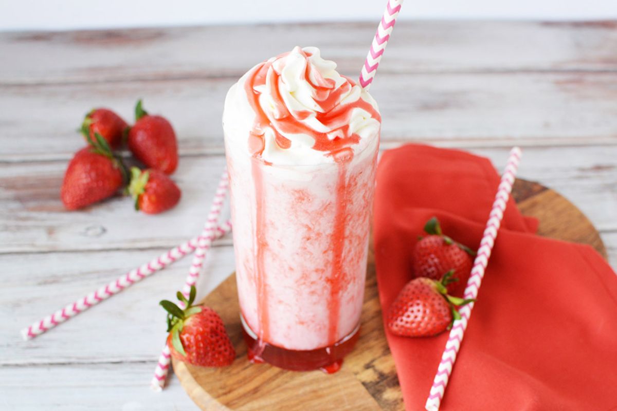 strawberry frappe