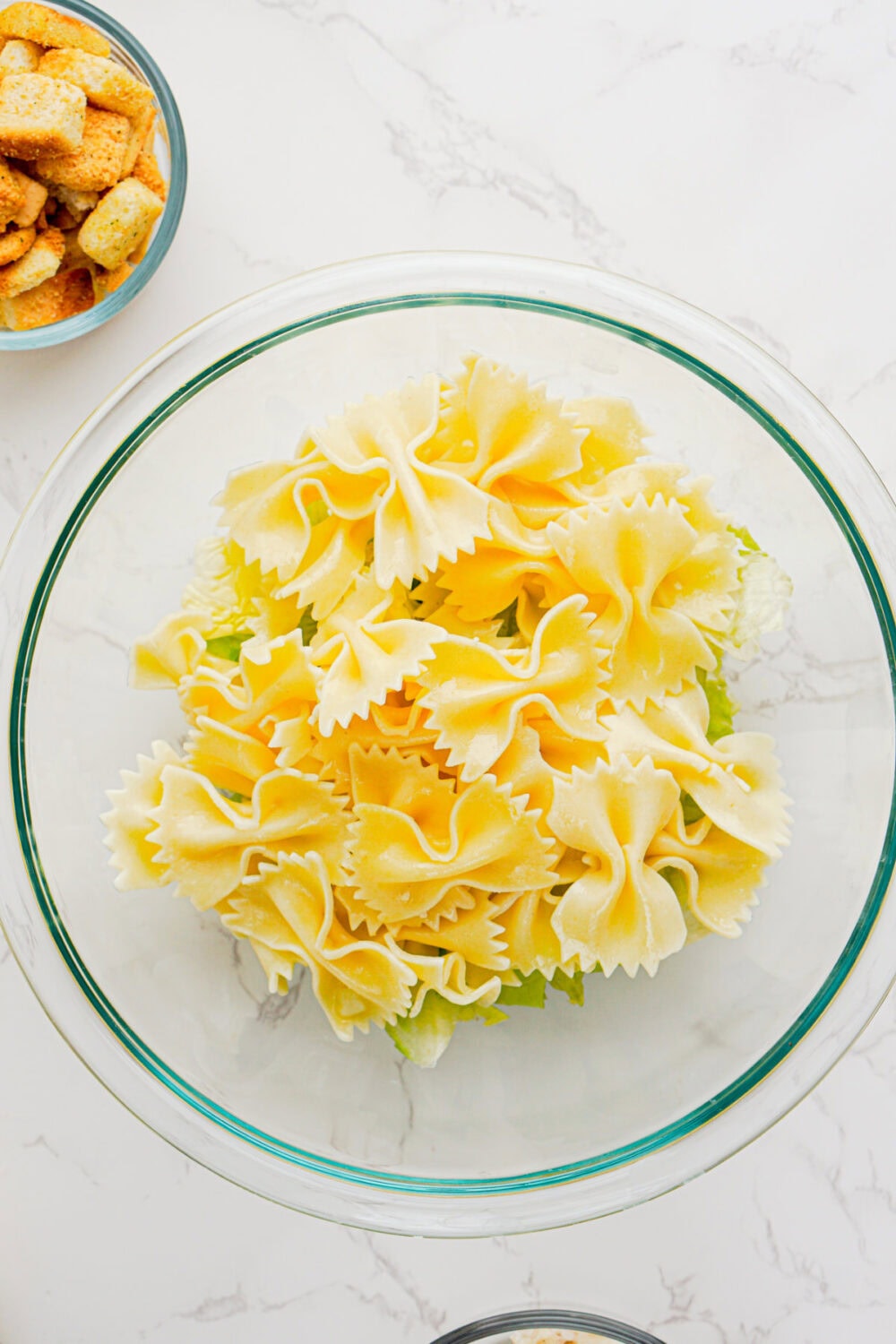 bowtie pasta in a bowl