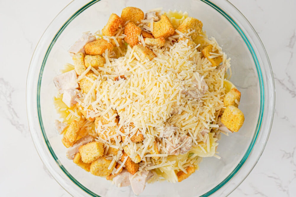 shredded parm in a bowl