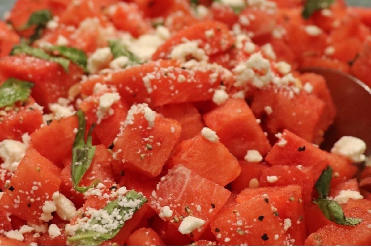 watermelon feta salad