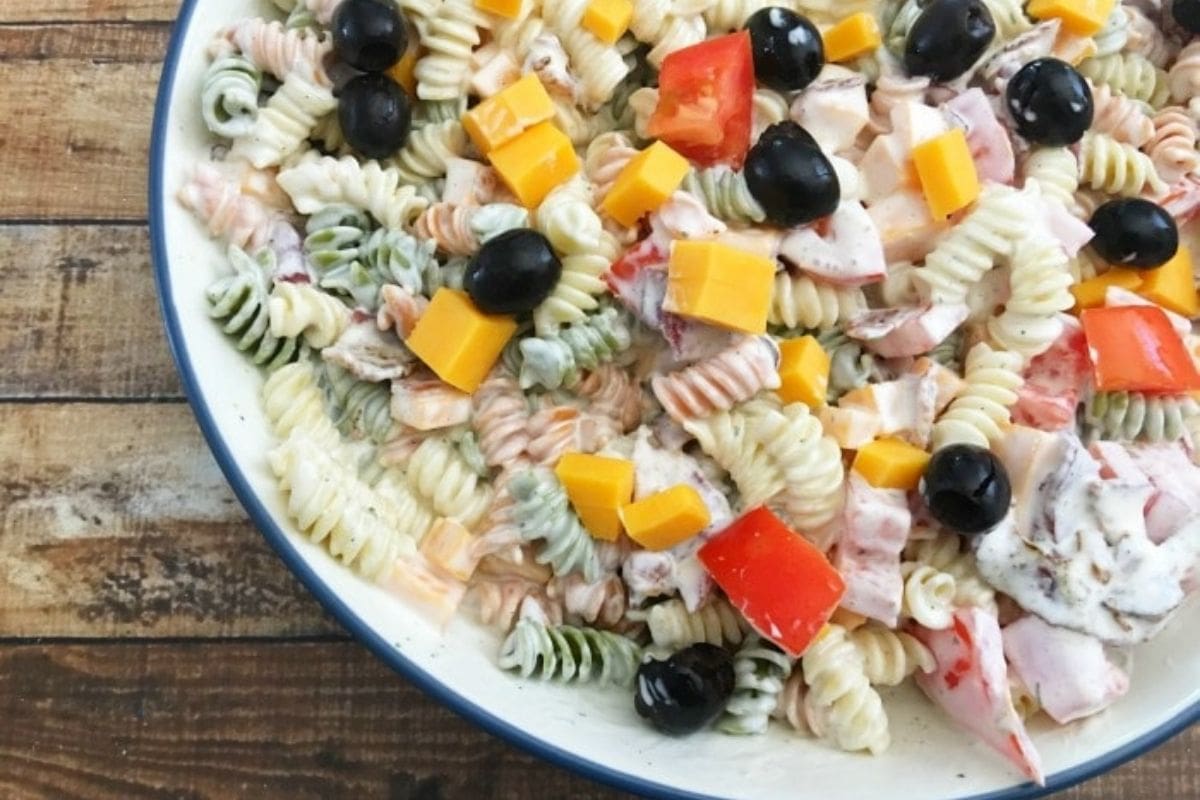 bacon and ranch pasta salad