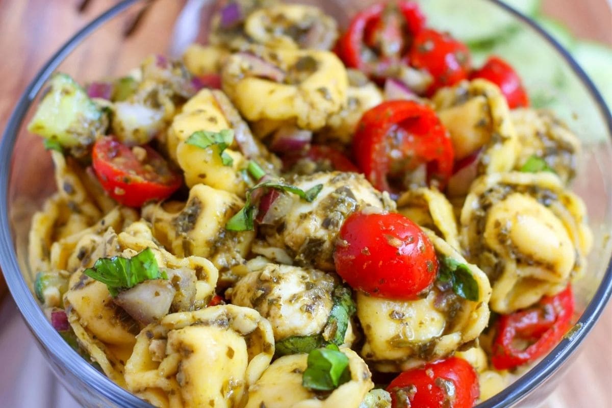 tortellini pesto pasta salad