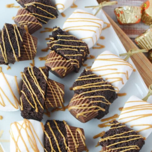 peanut butter cups skewers